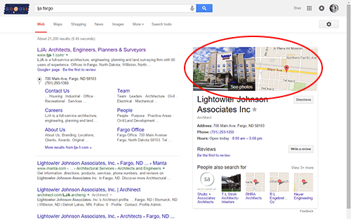 Enhanced Google Lisitng