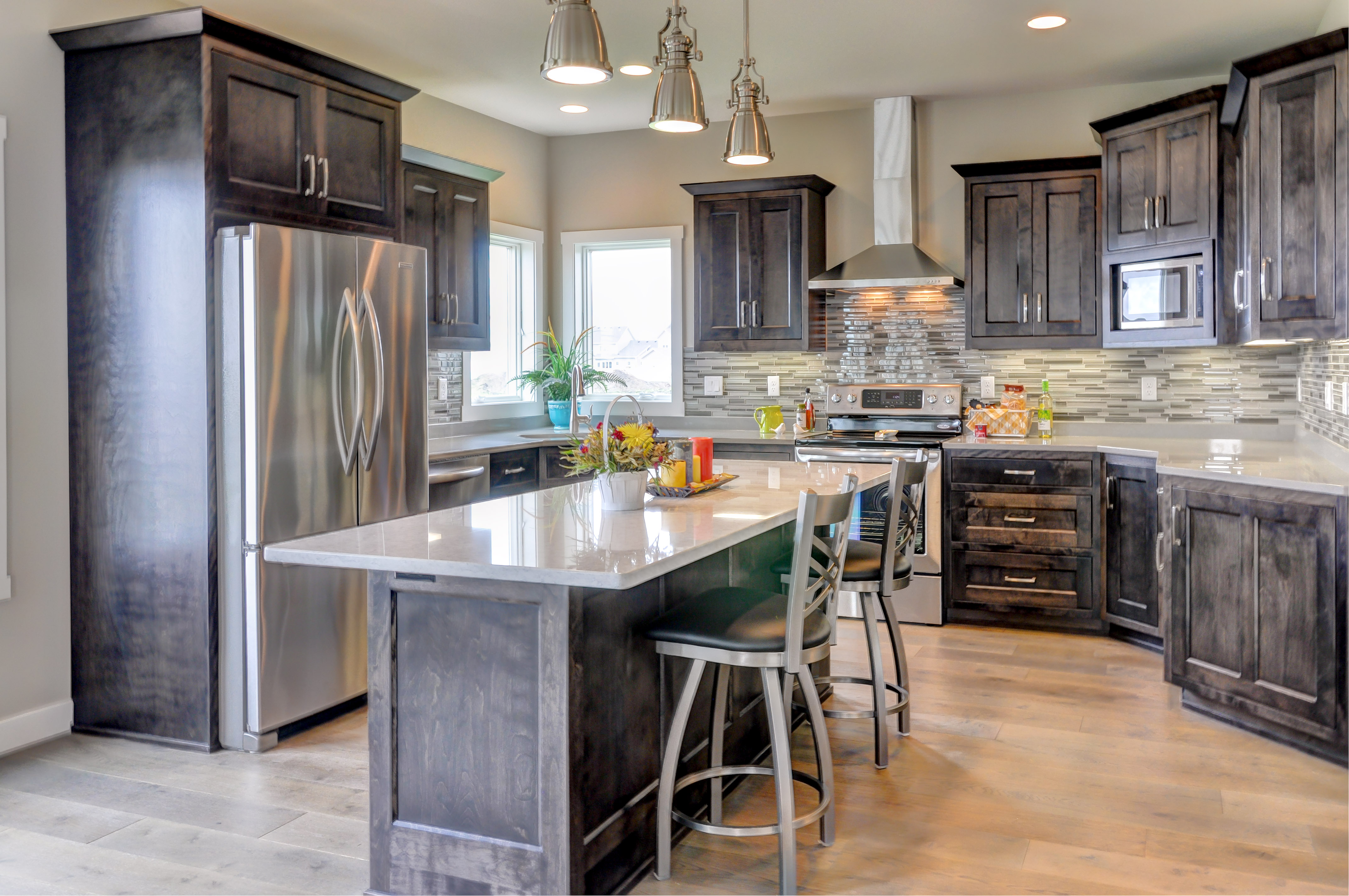 model home kitchen